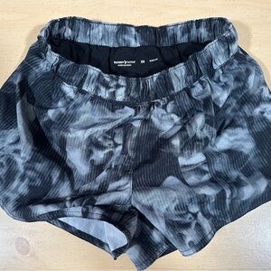 Old Navy Black & Gray Tie-Dye Athletic Shorts